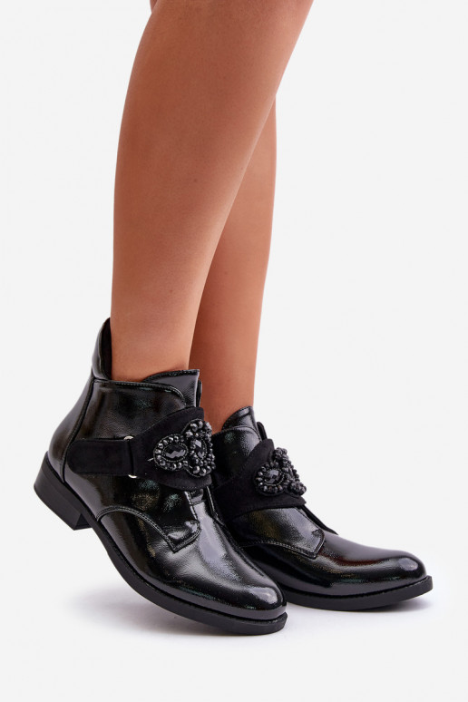 Laque Pealiste poolsaapad kaunistustega voodriga S.Barski HY42-021 msuud Laque Pealiste poolsaapad kaunistustega voodriga S.Barski HY42-021 msuud