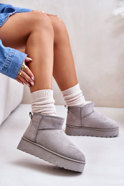 nööpidega lumesaapad Pealiste omad platvormiga voodriga karusnahaga Halli värvi Xamella nööpidega lumesaapad Pealiste omad platvormiga voodriga karusnahaga Halli värvi Xamella