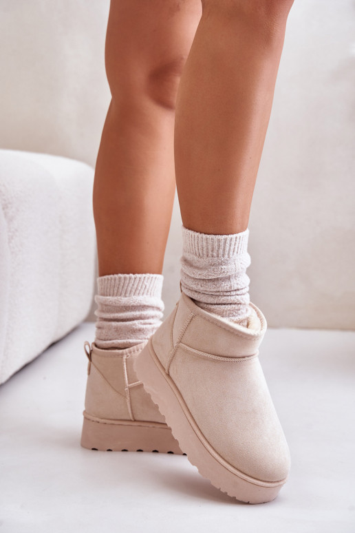 nööpidega lumesaapad Pealiste omad platvormiga voodriga karusnahaga Elevandiluu värvi Xamella nööpidega lumesaapad Pealiste omad platvormiga voodriga karusnahaga Elevandiluu värvi Xamella