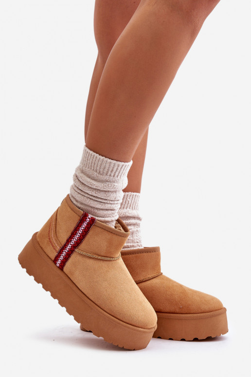 nööpidega lumesaapad Pealiste omad platvormiga voodriga pruunid värvi Lomessa nööpidega lumesaapad Pealiste omad platvormiga voodriga pruunid värvi Lomessa