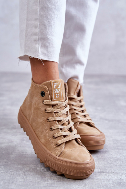 naiste saapad Big Star Kõrge voodriga pruunid värvi GG274072