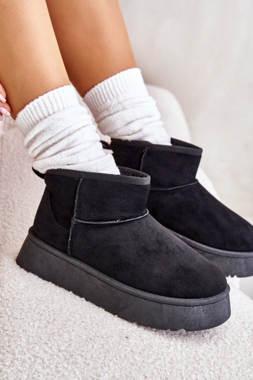 Sellel ondal nööpidega lumesaapad Pealiste omad platvormiga voodriga karusnahaga msuud Saldren