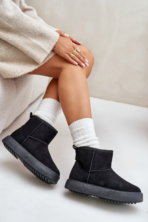 Pealiste omad nööpidega lumesaapad platvormiga Z Eco Suedeu msuud Atteria