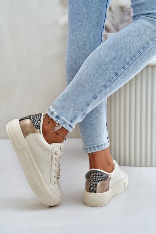 voodriga naiste saapad platvormiga Big Star OO274A454 beeži värvi