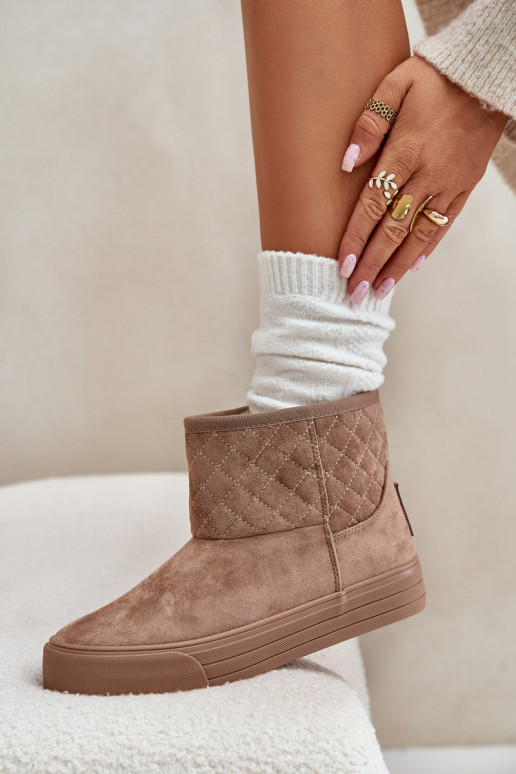 Pealiste poolsaapad nööpidega lumesaapad Lossi juurde voodriga karusnahaga Big Star OO274A524 beeži värvi Pealiste poolsaapad nööpidega lumesaapad Lossi juurde voodriga karusnahaga Big Star OO274A524 beeži värvi