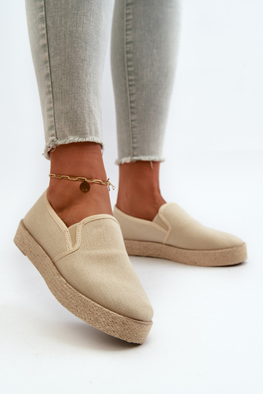 Espadrillid platvormiga beež Naloenma Espadrillid platvormiga beež Naloenma
