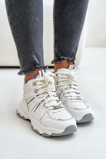 voodriga Sneakers tüüpi jalanõud Pealiste omad Big Star OO274A161 valget värvi