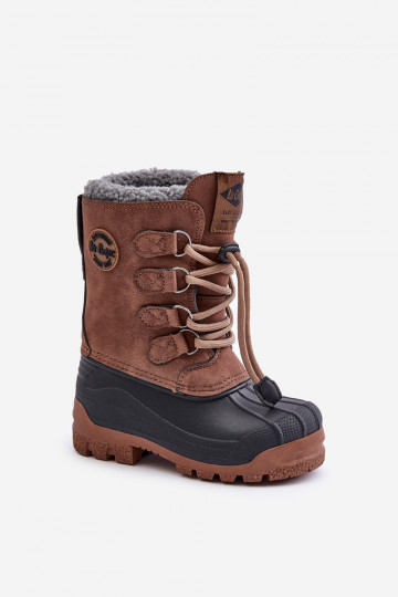 Soojad laste tõmbekinnitusega lumesaapad Lee Cooper LCJ-24-44-2842K pruunid