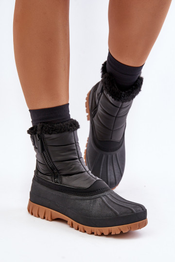 Lumesaapad naiste soojustatud karusnahaga sees To Castle Lee Cooper LCJ-24-44-2866 Mustad