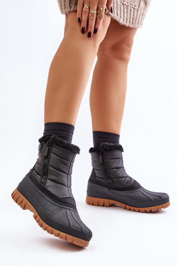 Lumesaapad naiste soojustatud karusnahaga sees To Castle Lee Cooper LCJ-24-44-2866 Mustad 2