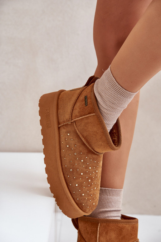 nööpidega lumesaapad Kaunistusega platvormiga Big Star OO274A104 pruunid värvi nööpidega lumesaapad Kaunistusega platvormiga Big Star OO274A104 pruunid värvi