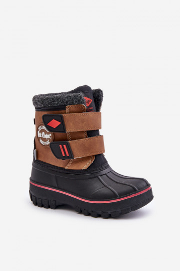 Liimitavate kinnitustega laste lumesaapad Lee Cooper LCJ-24-44-2864K pruunid