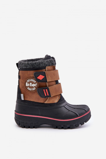 Liimitavate kinnitustega laste lumesaapad Lee Cooper LCJ-24-44-2864K pruunid 2