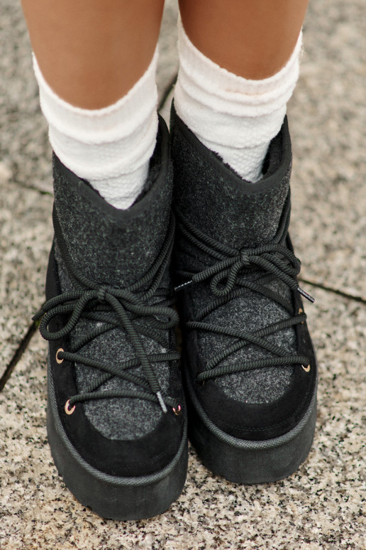 nööpidega lumesaapad saapad koos stiilsete detailidega platvormiga msuud Sellel onvora