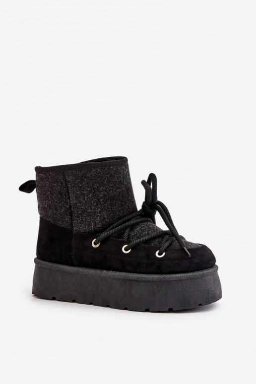 nööpidega lumesaapad saapad koos stiilsete detailidega platvormiga msuud Sellel onvora