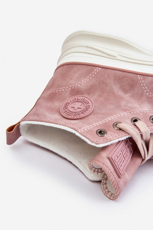 voodriga naiste saapad platvormiga Big Star OO274071 Tumeroosad värvi