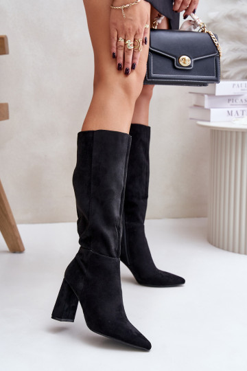 pika säärega saapad kõrge jämeda kontsaga Enne Põlve msuud Lannetea