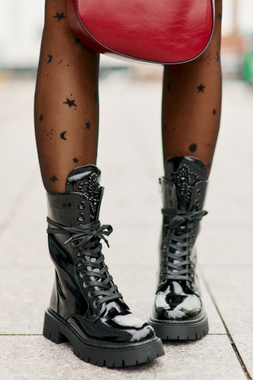 Laque voodriga saapad kaunistustega msuud Kelilea