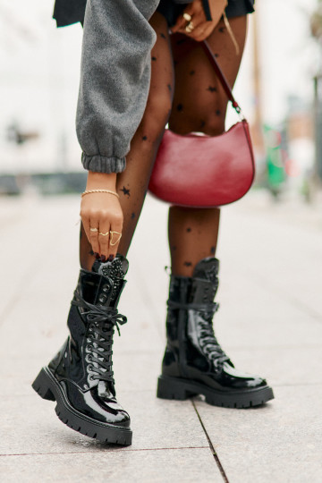 Laque voodriga saapad kaunistustega msuud Kelilea 2