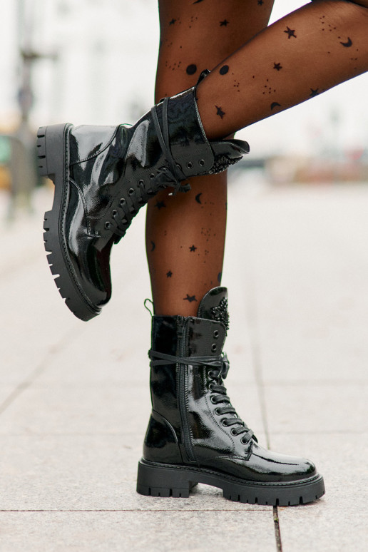 Laque voodriga saapad kaunistustega msuud Kelilea Laque voodriga saapad kaunistustega msuud Kelilea