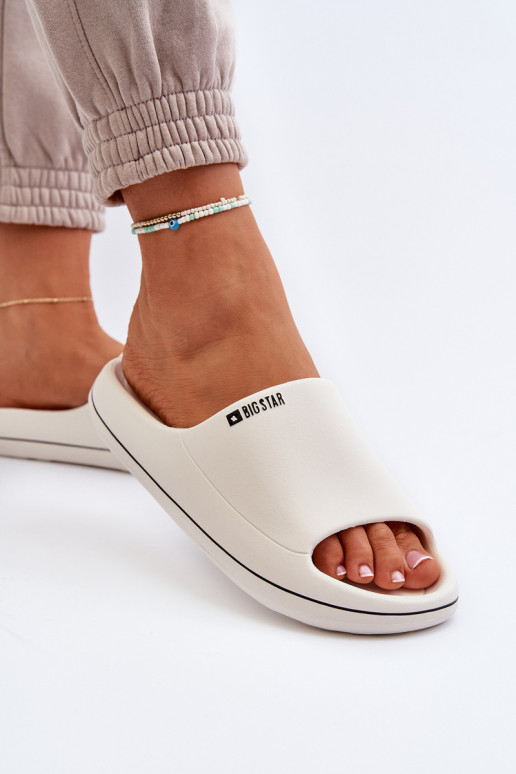 Valgus naiste plätud Big Star NN274A043 valget värvi