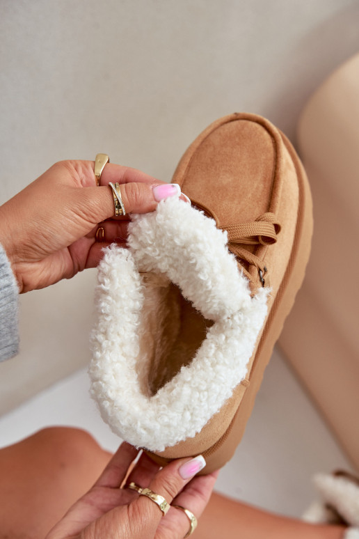 nööpidega lumesaapad Pealiste omad platvormiga karusnahaga Typu Branek pruunid värvi Ciabellae