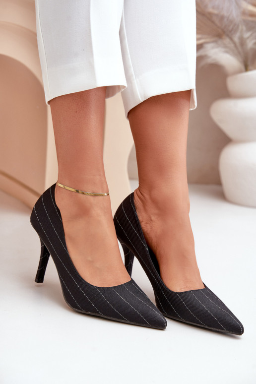 Riidest kõrge kontsaga Pealiste omad triipudega msuud Tifidra