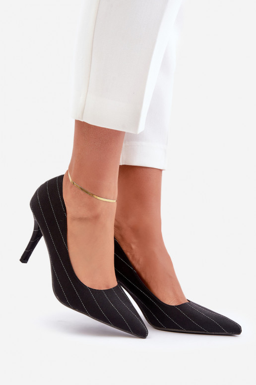 Riidest kõrge kontsaga Pealiste omad triipudega msuud Tifidra