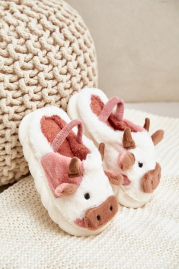 Laste jalanõud karusnahaga Plätud Koos teemaga Krosissey Tumeroosad värvi Tamorrin 2