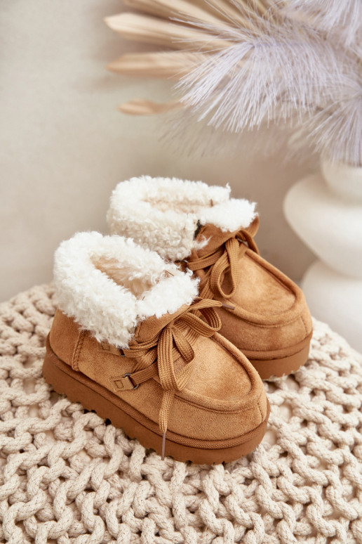 nööpidega lumesaapad Pealiste poolsaapad Laste jalanõud voodriga karusnahaga pruunid värvi Adelane nööpidega lumesaapad Pealiste poolsaapad Laste jalanõud voodriga karusnahaga pruunid värvi Adelane