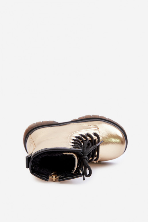 voodriga Pealiste poolsaapad Laste Laque Lossi juurde Kuldset värvi Novita voodriga Pealiste poolsaapad Laste Laque Lossi juurde Kuldset värvi Novita