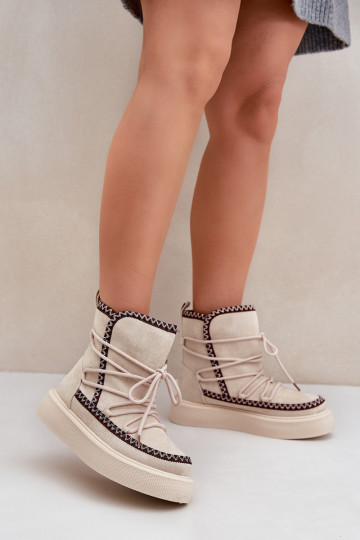 nööpidega lumesaapad Pealiste omad Z Haftem platvormiga Elevandiluu värvi Pealleris 2