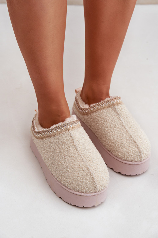 nööpidega lumesaapad Pealiste omad platvormiga Z Haftem Elevandiluu värvi Tirissa