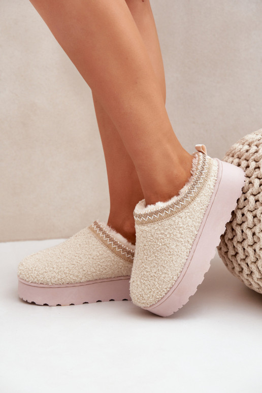 nööpidega lumesaapad Pealiste omad platvormiga Z Haftem Elevandiluu värvi Tirissa