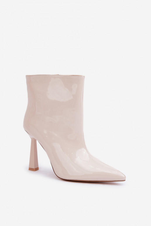 Laque Pealiste poolsaapad Peal Szpice Slip-on Elevandiluu värvi Seliri