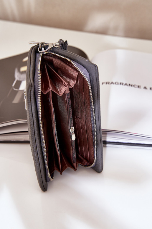 Rahakott Koos reljeefiga Eco nahk halli värvi Sellel onrtiel Rahakott Koos reljeefiga Eco nahk halli värvi Sellel onrtiel