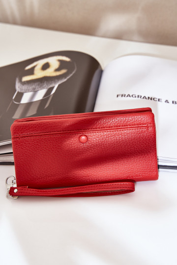 Rahakott Koos reljeefiga Eco nahk punased Sellel onrtiel