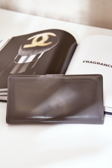 Rahakott eko-nahast halli värvi Kalinessa 2