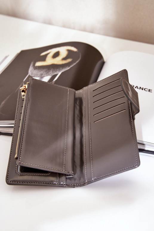 Rahakott eko-nahast halli värvi Kalinessa