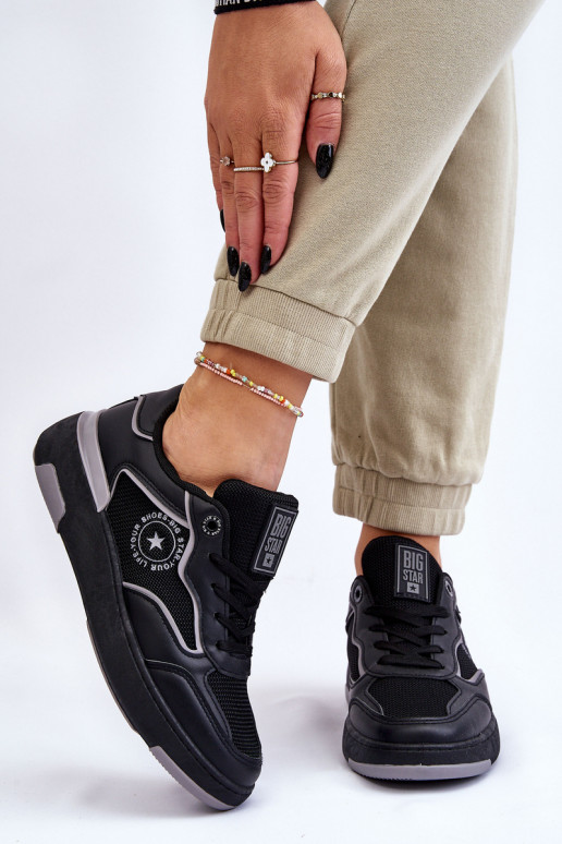 Pealiste omad Sportliku stiiliga jalanõud Big Star LL274443 Must-Halli värvi