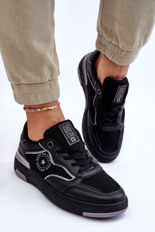 Pealiste omad Sportliku stiiliga jalanõud Big Star LL274443 Must-Halli värvi
