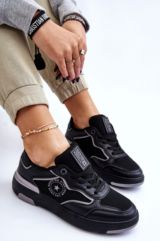 Pealiste omad Sportliku stiiliga jalanõud Big Star LL274443 Must-Halli värvi