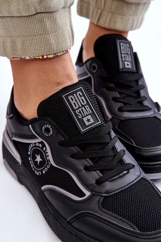 Pealiste omad Sportliku stiiliga jalanõud Big Star LL274443 Must-Halli värvi