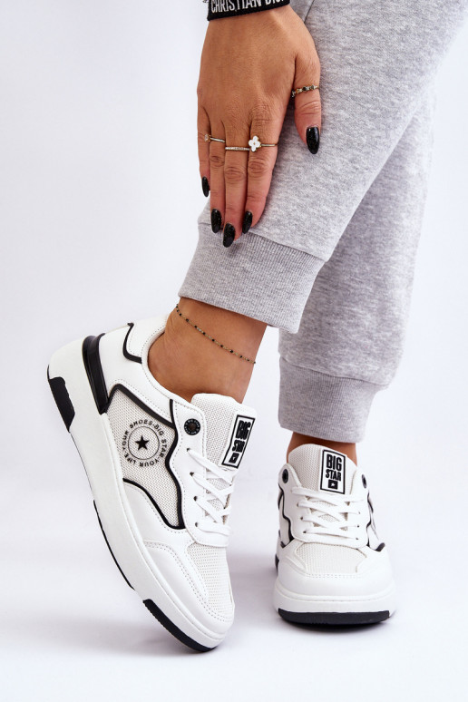 Pealiste omad Sportliku stiiliga jalanõud Big Star LL274440 Valget-msuud