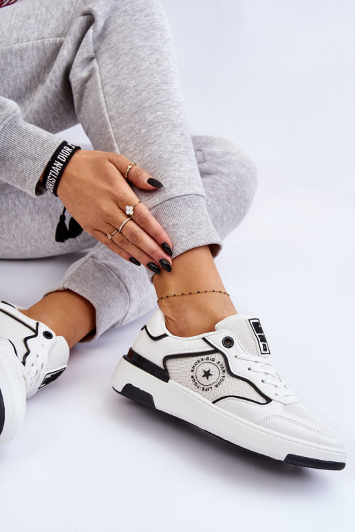 Pealiste omad Sportliku stiiliga jalanõud Big Star LL274440 Valget-msuud