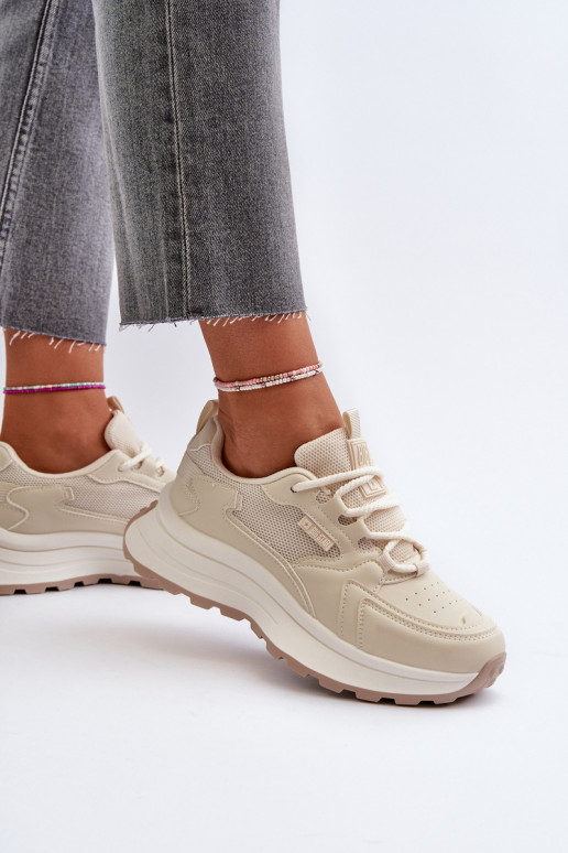 Sneaker-stiilis jalatsid naistele HI-POLY SYSTEM Big Star NN274A105 beež
