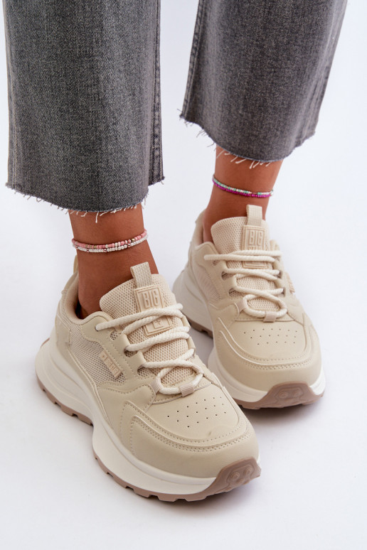Sneaker-stiilis jalatsid naistele HI-POLY SYSTEM Big Star NN274A105 beež