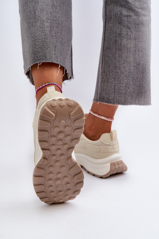 Sneakers tüüpi jalanõud Pealiste omad HI-POLY SYSTEM Big Star NN274A105 beeži värvi