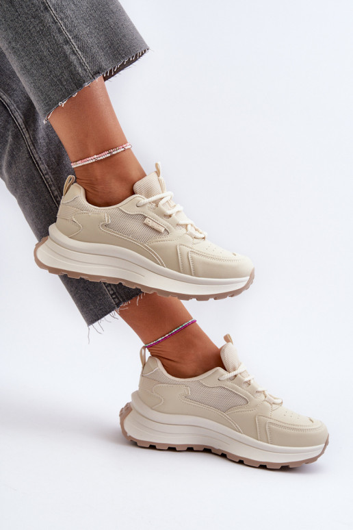 Sneaker-stiilis jalatsid naistele HI-POLY SYSTEM Big Star NN274A105 beež