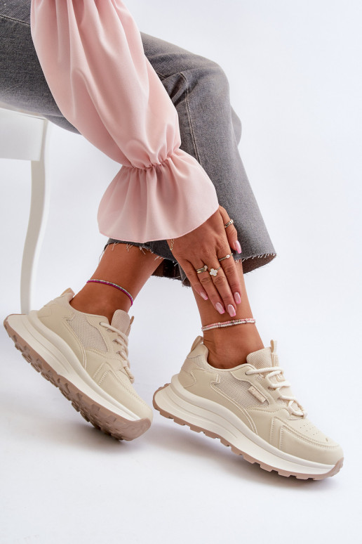 Sneaker-stiilis jalatsid naistele HI-POLY SYSTEM Big Star NN274A105 beež